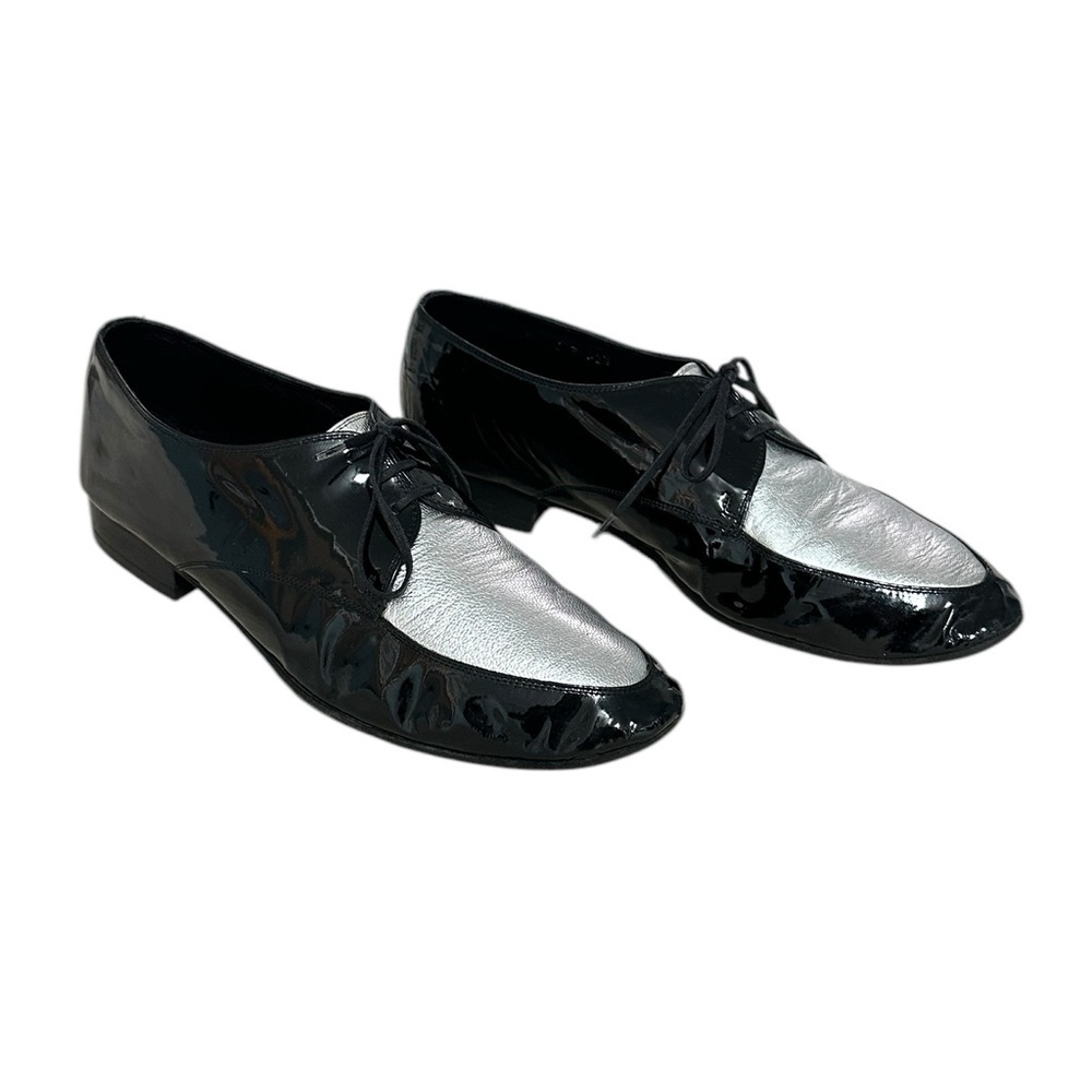 Dior Homme Two Tone Patent  Leather Lace Up Shoes